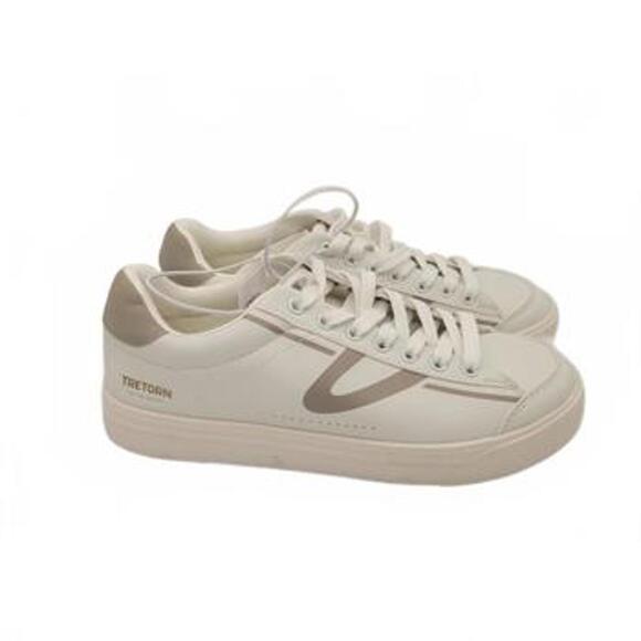 Tretorn Women  Sneakers  Flat Heel  Medium Width  Round Toe  White  Size 9 - Picture 1 of 5